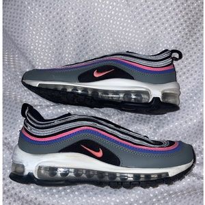 Nike Air Max 97 GS Black Smoke Grey 921522-026 Sz 5Y Women 6.5